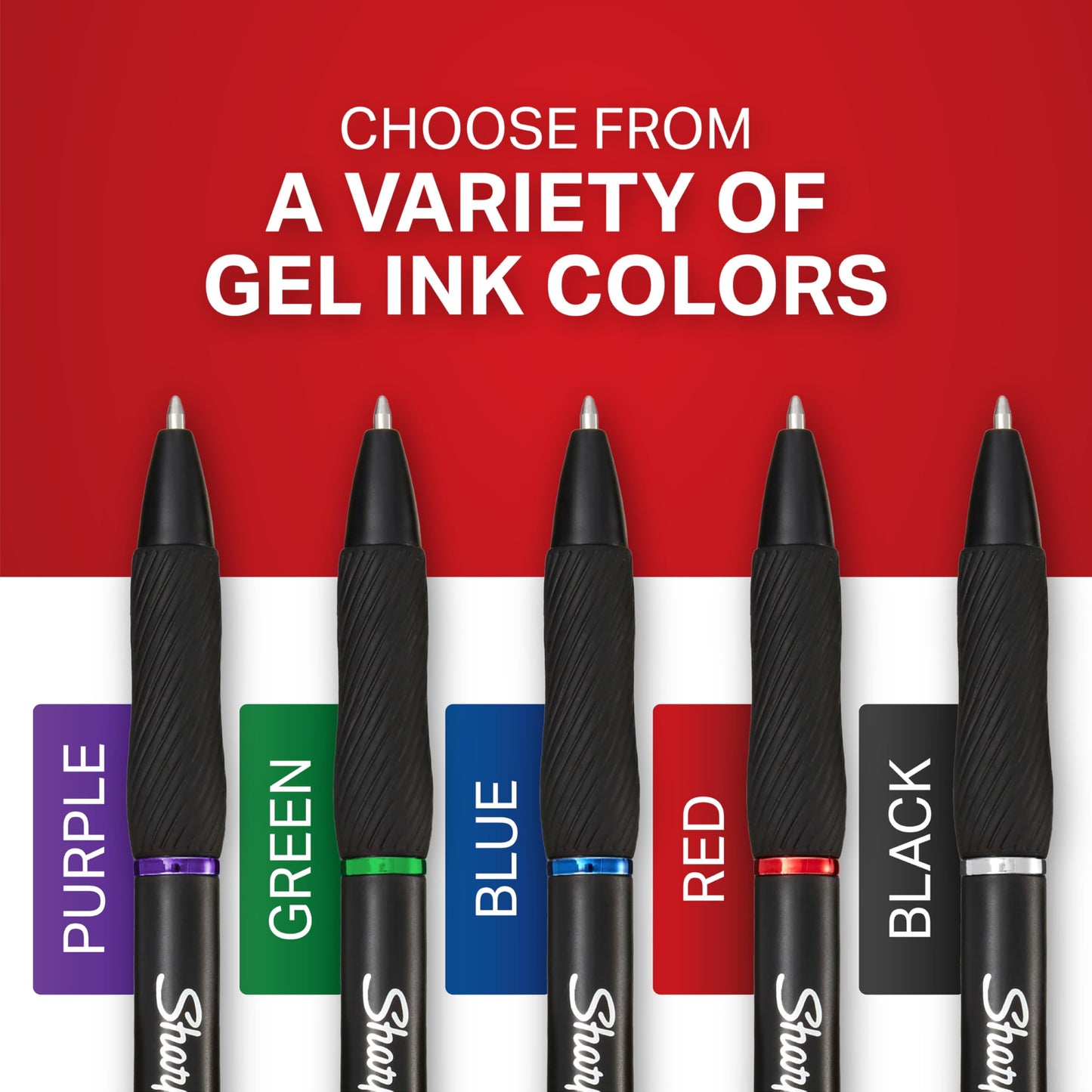 Sharpie S-Gel, Gel Pens, Medium Point (0.7 mm), Blue Ink Gel Pen, 12 Count Sharpie