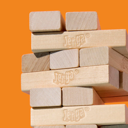 Jenga Official Hasbro Games | Digital Die for 6 More Ways to Play | Original Wood Block Game | Stacking Tower | Ages 6+ | 1+ Players | Party Games