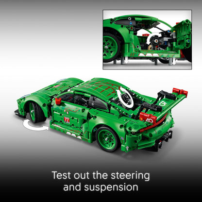 LEGO Technic Porsche 911 GT3 R Rexy AO Racing Car Building Toy for Boys & Girls - Car Toy W/Realistic Steering & 6-Cylinder Engine for Kids & Auto Fans, Ages 11+ - Gift Idea for Birthdays - 42224 LEGO