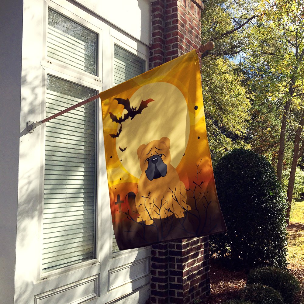 Drapeau de maison en toile Caroline's Treasures BB4388CHF Bouledogue anglais d'Halloween, grand, multicolore