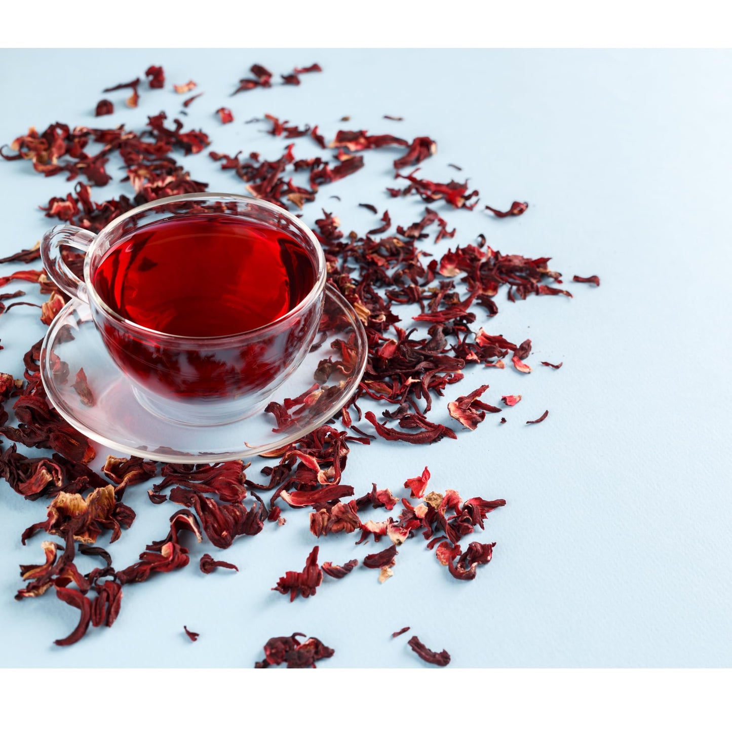 Foothills Naturals Organic Hibiscus Flowers - 1 lb Cut & Dried, 200+ Cups