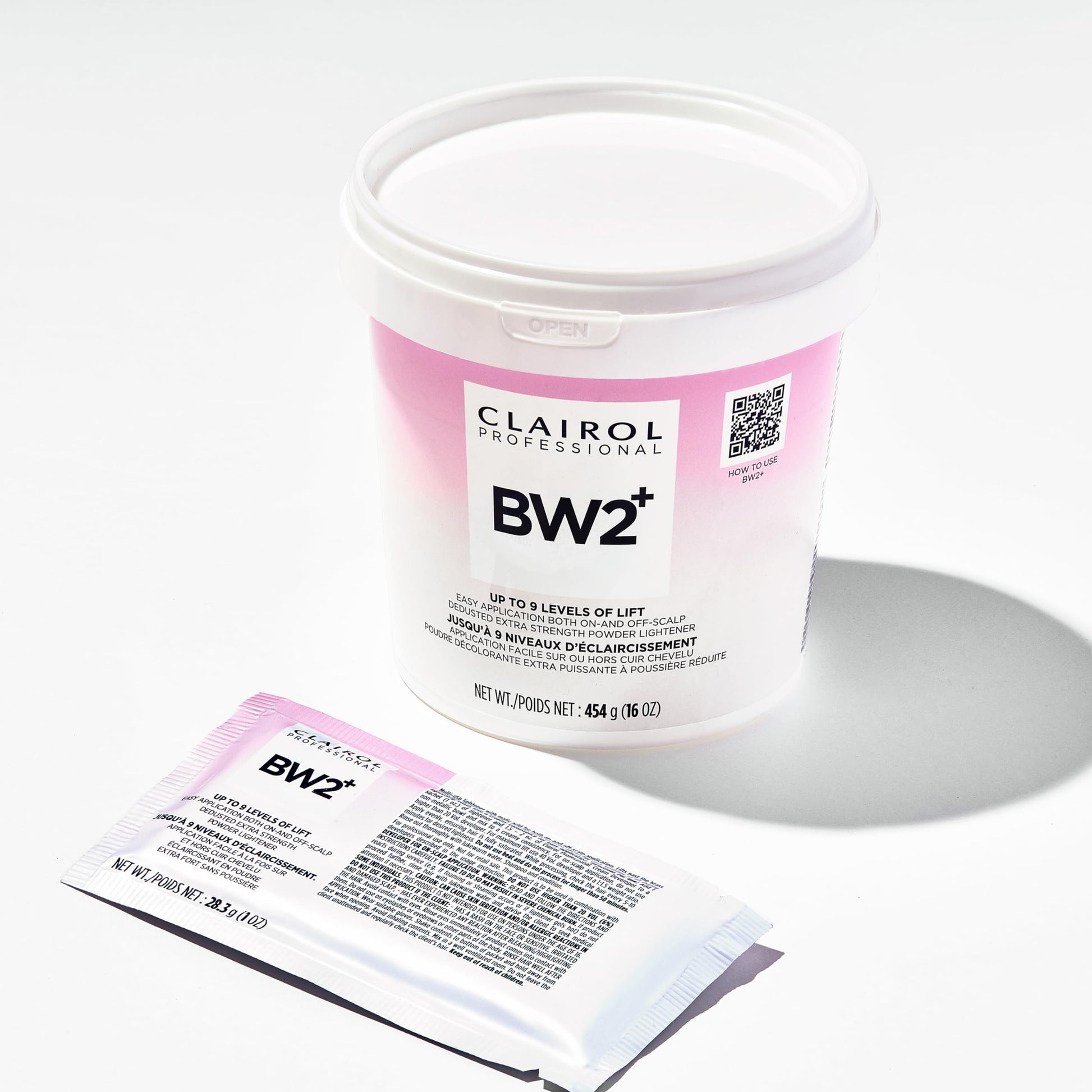 Clairol Professional BW2+ Dedusted Extra Strength Powder Lightener for Hair Highlights, 8 oz | 227 g Clairol Professional