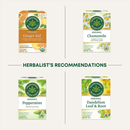 Traditional Medicinals - Organic Belly Comfort Peppermint Herbal Tea (Pack of 6) - Contains Ginger, Fennel and Lemon Balm for Digestive Support - 96 Tea Bags Total 🍁 All In One Marketplace Canada