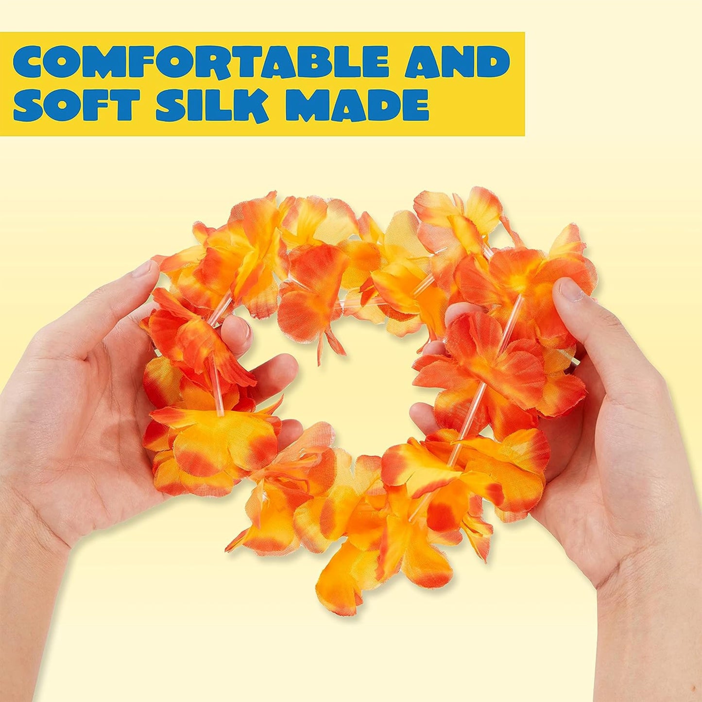 Joyin Toy 36 Counts Hawaiian Leis Bulk, Tropical Flower Lei Hawaiian Lei Beach Hawaii Luau Party Favors Decoration Birthday Party Supplies(3 Dozen) - Available at All In One Marketplace Canada