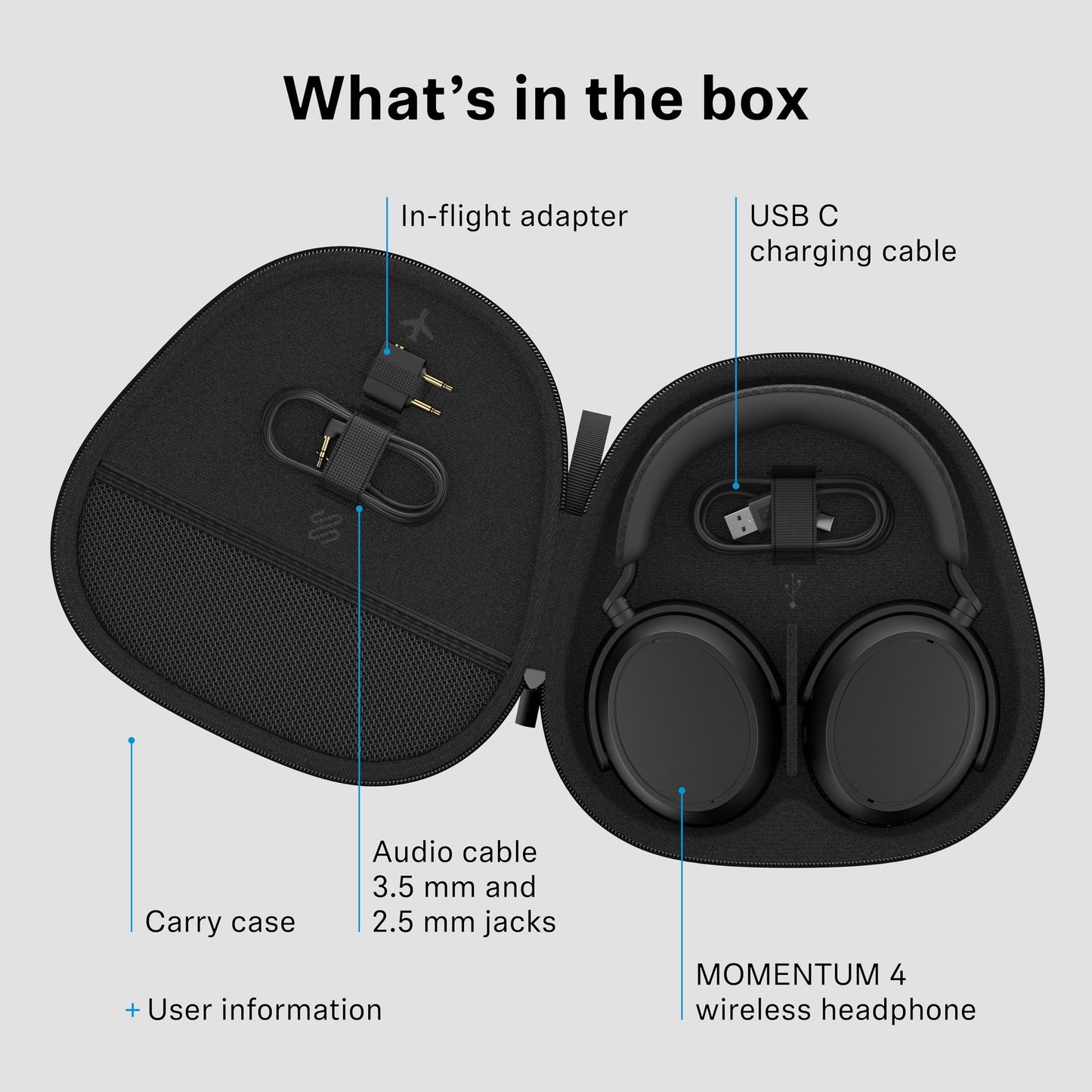 Sennheiser Momentum 4 Wireless Headphones, ANC, 60 Hr Battery, Teal 🍁 All In One Marketplace Canada