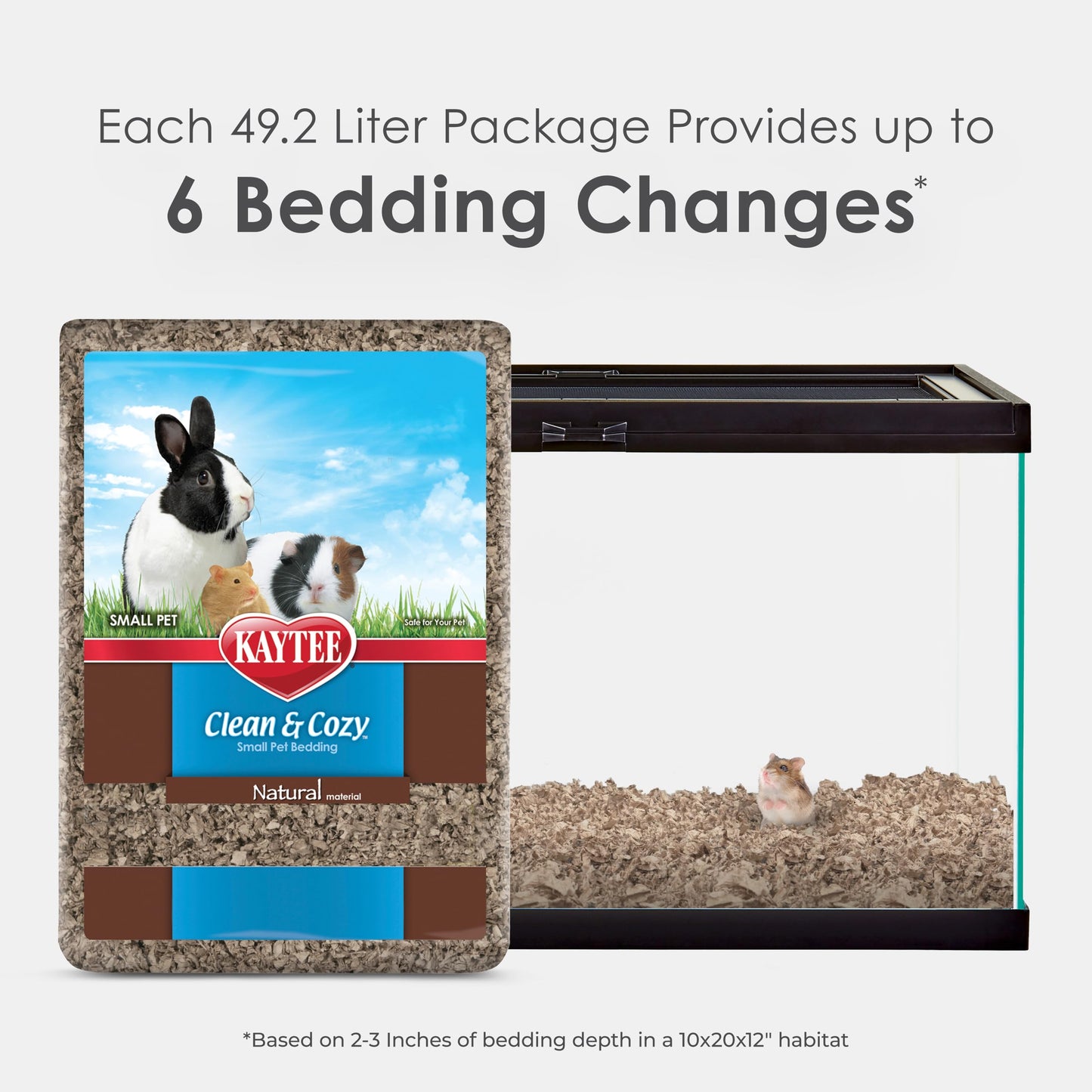 Kaytee Clean & Cozy Natural Small Animal Bedding, Expands to 49.2L 🍁 All In One Marketplace Canada