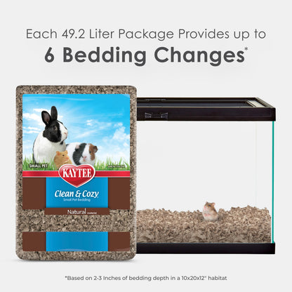 Kaytee Clean & Cozy Natural Small Animal Bedding, Expands to 49.2L 🍁 All In One Marketplace Canada