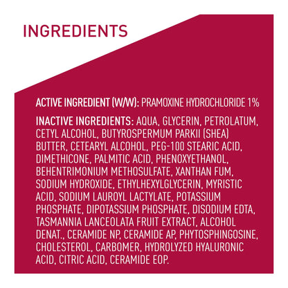 CeraVe Itchy Skin Relief Moisturizing Crean. For Dry & Itchy skin. Anti-itch cream for minor skin irritations, sunburn relief, insect bug bites & scrapes, 1% Pramoxine. Fragrance Free, 340g - Available at All In One Marketplace Canada