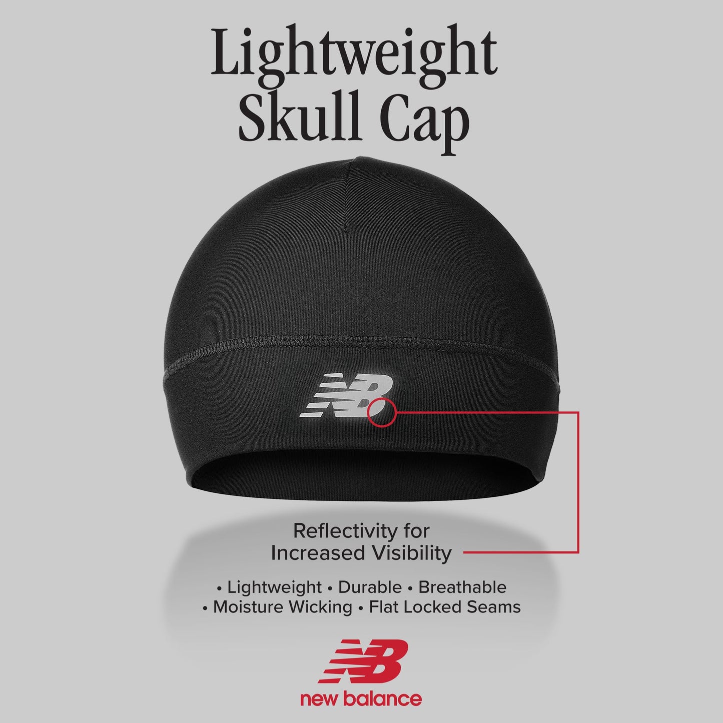 New Balance Lightweight Running/Athletic Hat, Beanie, Cap Black