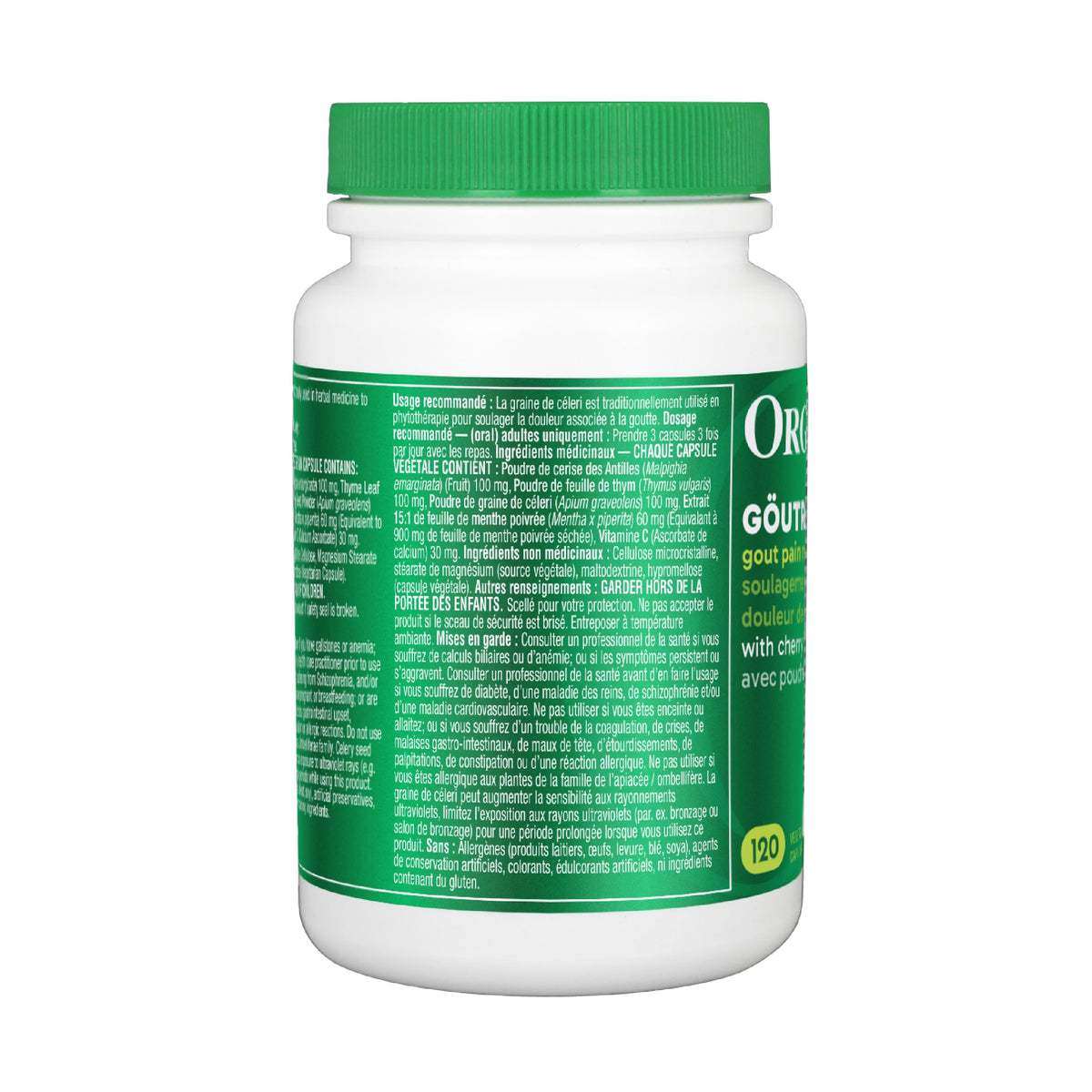 Organika Goutrin- Gout Relief Formulation, Reduce Uric Acid, Diuretic, 120 vcaps