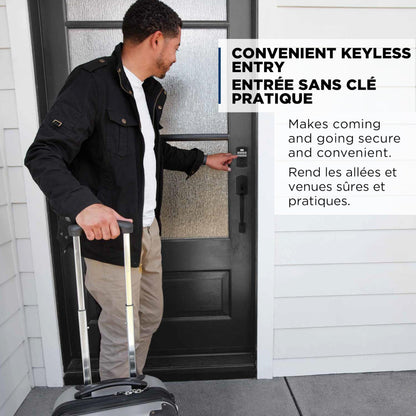 Weiser Powerbolt 3 x Daylon Combo Pack, Keyless Entry Door Lock/Deadbolt with Door Handle/Lever in Matte Black, 10-Button Keypad Door Lock, Electronic Door Locks for Front Door 🍁 All In One Marketplace Canada