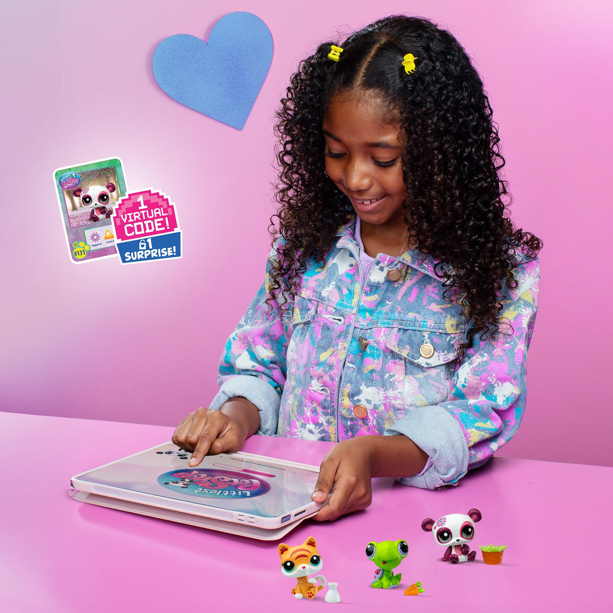 Littlest Pet Shop - Diner Dash Play Pack, Gen 7 Authentic LPS Bobble Head Toy Figure, Collectible Toy Animal, Ages 4+