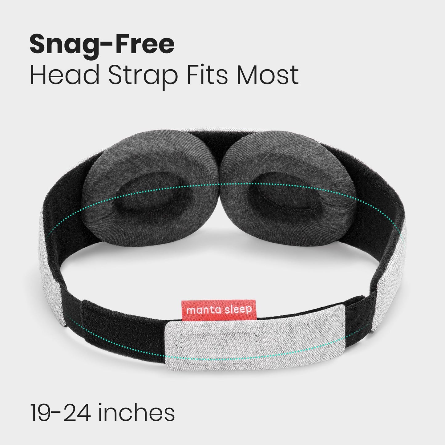 Manta Original Sleep Mask - Maximum Blackout Sleep Mask for Deep Sleep, Adjustable with Detachable Eye Cups, Zero Eye Pressure for Back & Belly Sleepers, Ideal for Travel, Shift Work & Daytime Sleep - Available at All In One Marketplace Canada