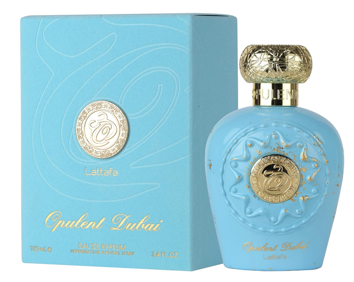 Lattafa Opulent Dubai - Citrus, Fruity, Floral, Woody - Eau de Parfum Long-Lasting Fragrance for Everyone, 3.4 Ounce - Available at All In One Marketplace Canada