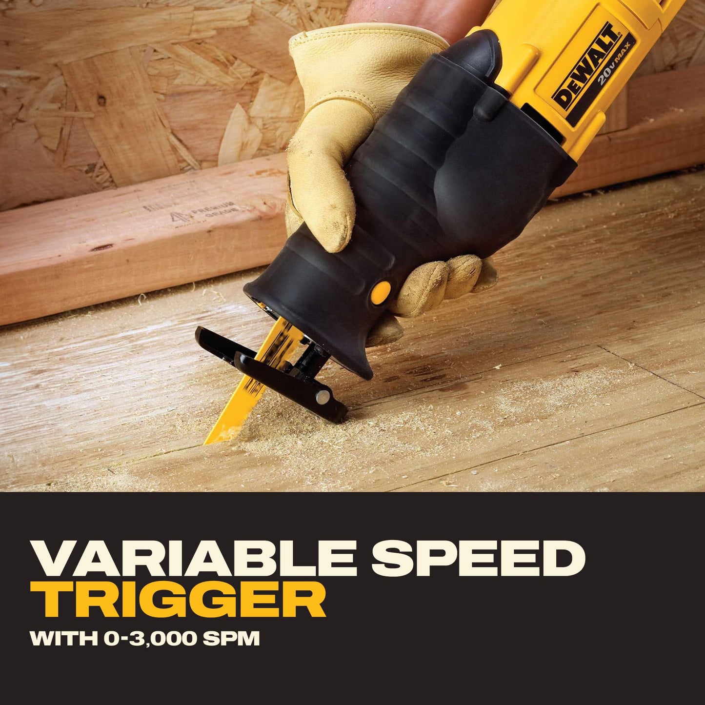 DEWALT 20V MAX* Reciprocating Saw, Tool Only (DCS380B) DEWALT