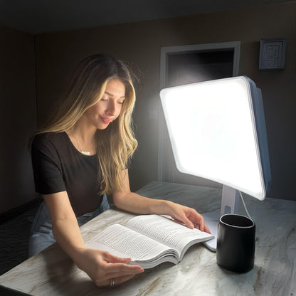 Carex Day-Light Elite Bright Light Therapy Lamp, 10,000 LUX Daylight Lamp at 12 Inches