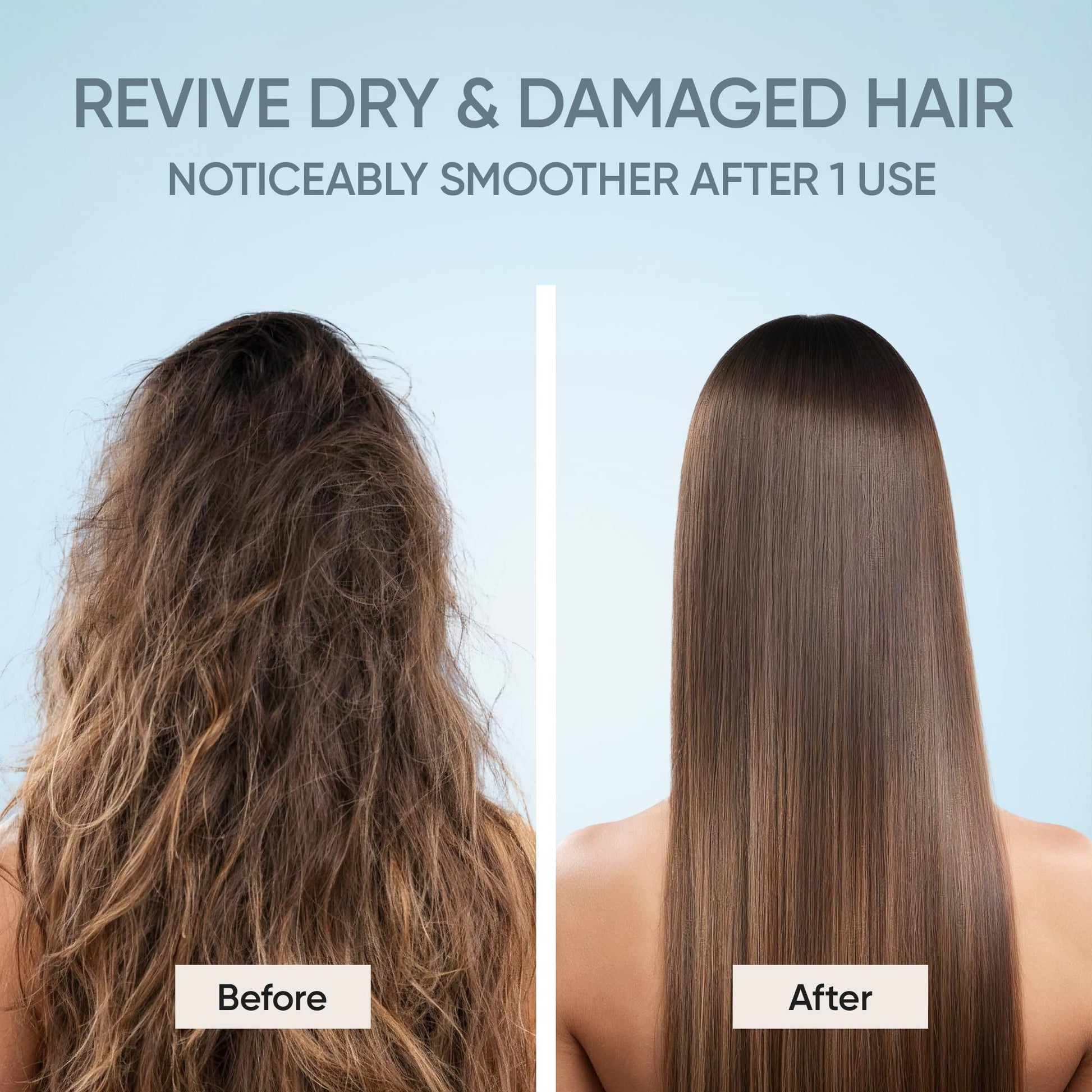 Keratin Hair Mask - Deep Conditioner for Dry, Damaged Hair — Hydrolyzed Keratin, Hyaluronic Acid, Argan Oil and Collagen - Sulfate-Free, Paraben-Free | 8.5 fl oz - Available at All In One Marketplace Canada