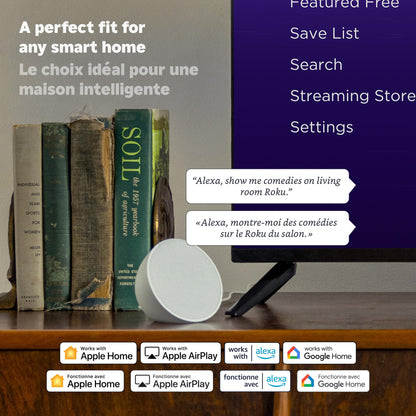 Roku® Streaming Stick™ Plus 2025 – 4K and HDR Roku Streaming Device for TV with Voice Remote – Free and Live TV
