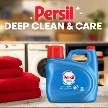 Persil TripleCare™ Coldwater Liquid Laundry Detergent, 3.72L/96 Loads Persil