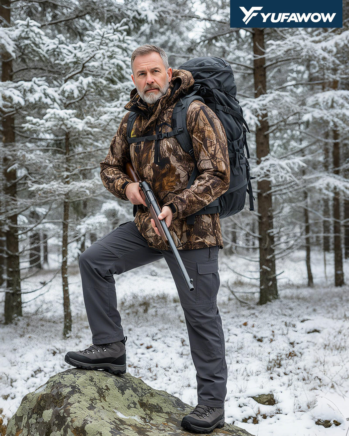 Men Winter Jacket Huting Coat Waterproof Windbreaker Heavy Heat Warm Thermal Clothes Duck Deer Camo Hoodie Outfit Tactical Accessories Military Essentials Army Apparel Unique Gift 🍁 All In One Marketplace Canada