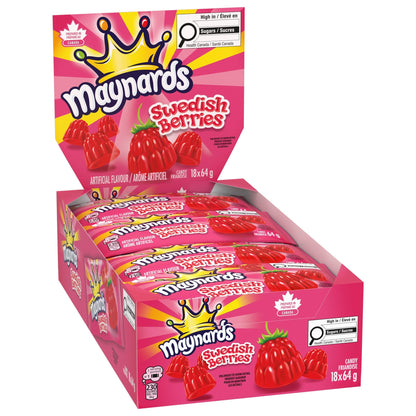 Maynards Swedish Berries Candy 64 g (Pack of 18)