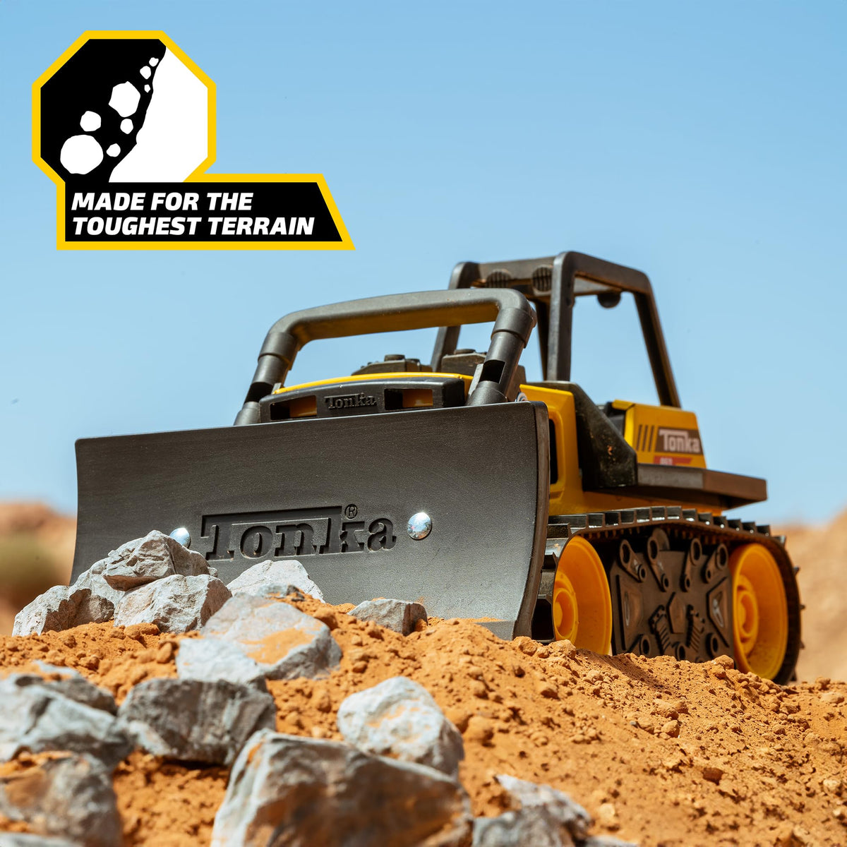 Tonka Steel Classics, Bulldozer– Made with Steel and Sturdy Plastic, Yellow Friction Powered Toy Construction Truck, Ages 3+ Boys and Girls, Kids, Toddlers, Christmas Birthday Gifts 🍁 All In One Marketplace Canada