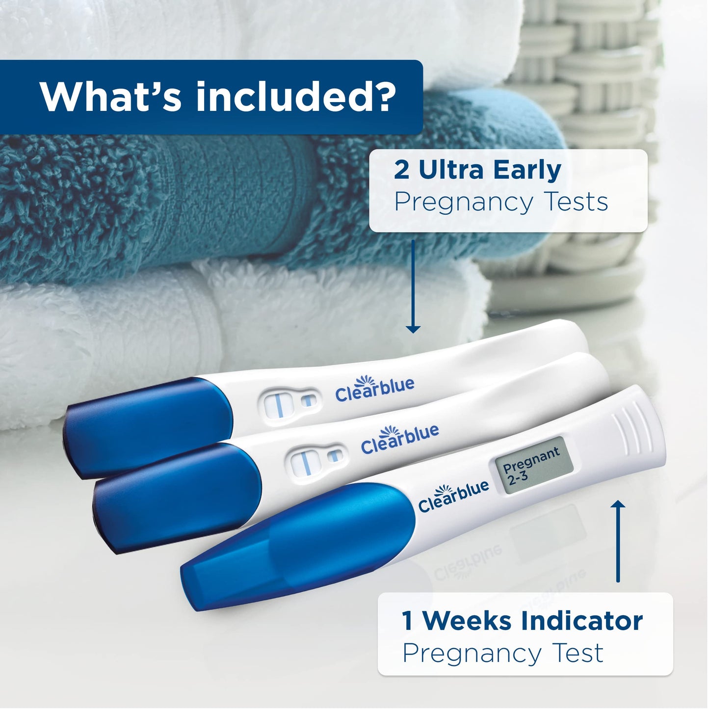 Clearblue Pregnancy Test Triple Check & Date Combo Pack, 3 Tests (1 Digital, 2 Visual) - Available at All In One Marketplace Canada