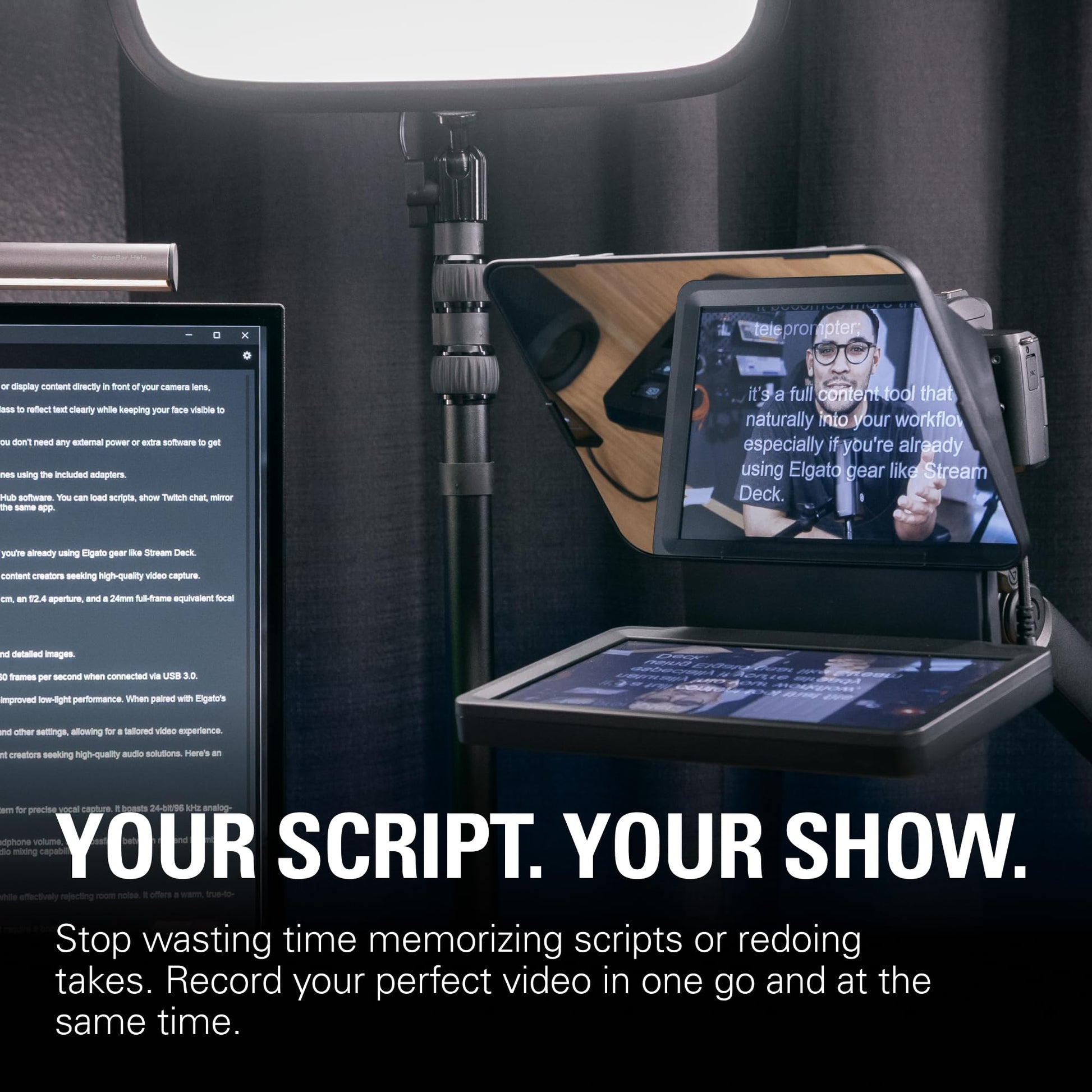 Elgato Prompter, Teleprompter with Built-in Screen Elgato