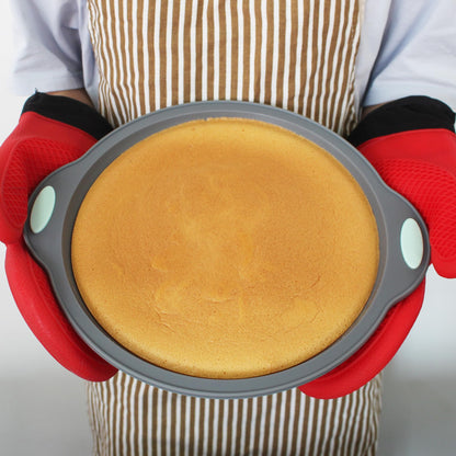 To encounter 9 Inch Silicone Round Cake Pans with Metal Frame, 2 Pack 🍁 All In One Marketplace Canada