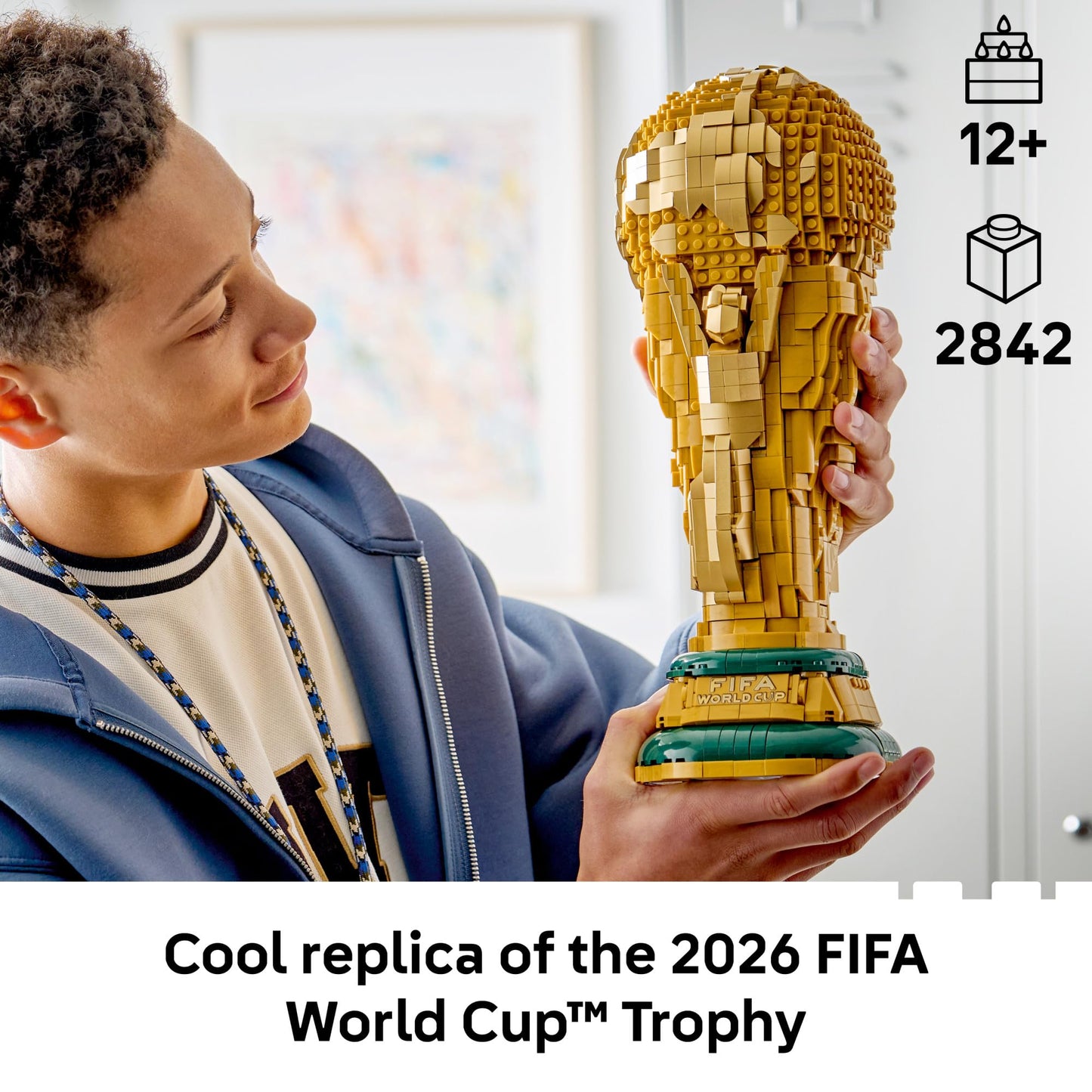 LEGO Editions FIFA World Cup Official Trophy Building Set - Kit for Display in Bedroom, Home Office, Book Shelf - Soccer Fans Collectible - with World Cup 2026 Minifigure - Gift for Fans - 43020 🍁 All In One Marketplace Canada