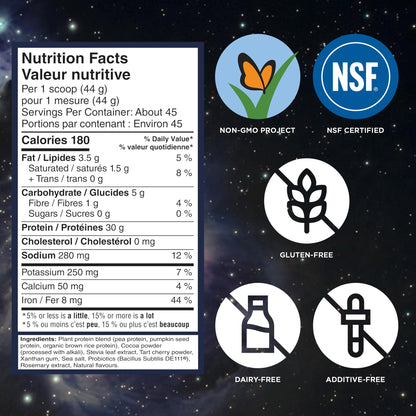 Vega Protein + Recovery, Chocolate – 30g Vegan Protein, Dairy & Gluten Free, Probiotics, NSF Certified, 1.98 kg (45 Servings)