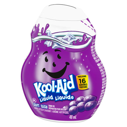 Kool-Aid Grape Liquid Drink Mix, 48 mL Bottle (Pack of 12)