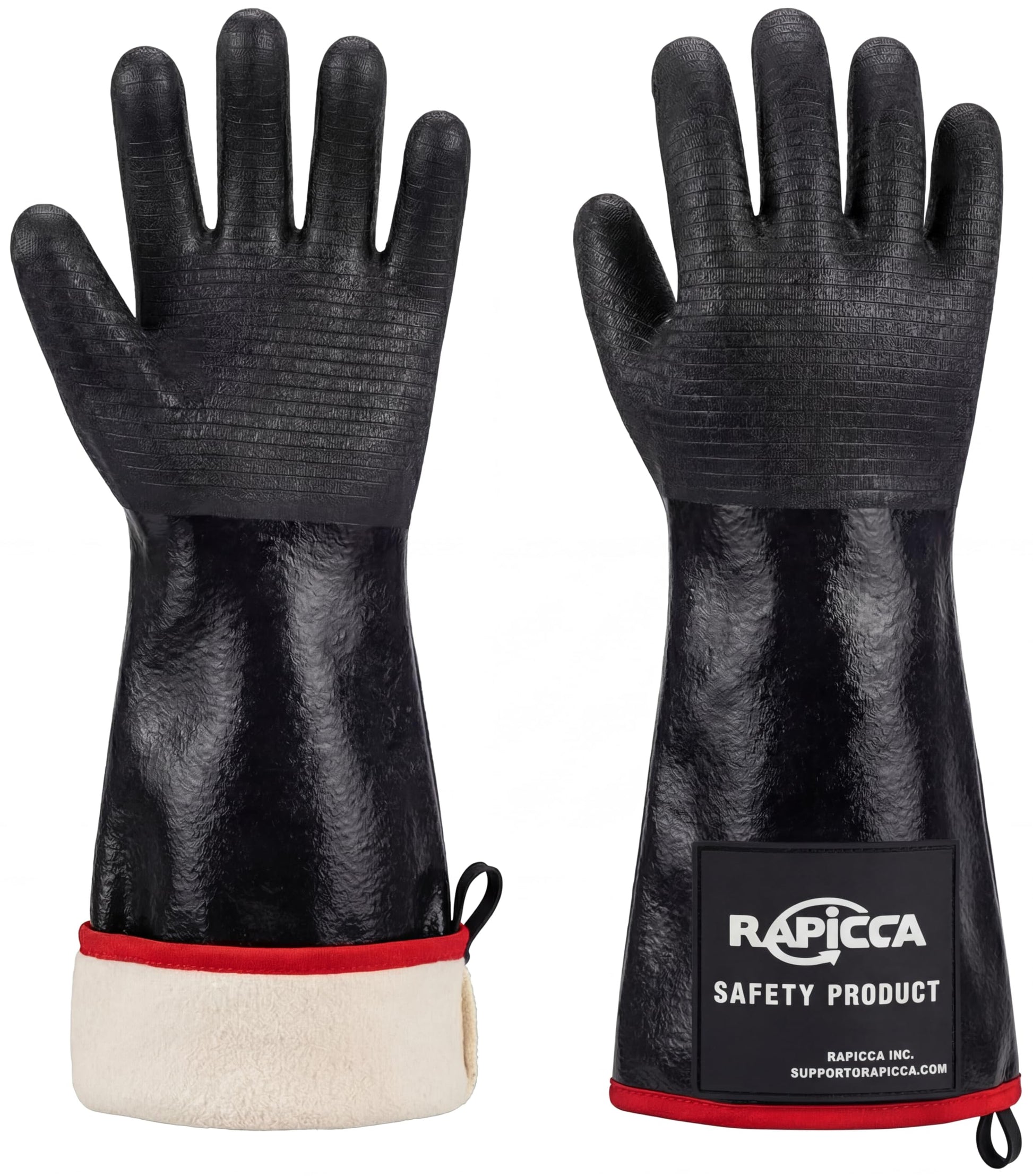 RAPICCA BBQ Grill Gloves, 932°F Heat Resistant Neoprene, 14 in XL - Available at All In One Marketplace Canada