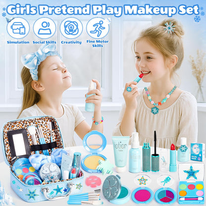 Hohosunlar Frozen Pretend Fake Makeup Kit for Toddlers Girls Toys 3-5 5-8 🍁 All In One Marketplace Canada