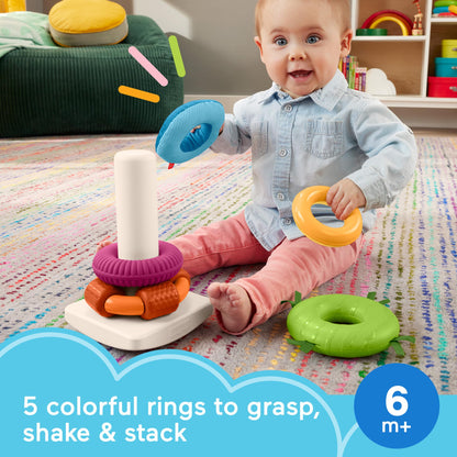 Fisher-Price Sensory Rock-a-Stack, Baby Toy
