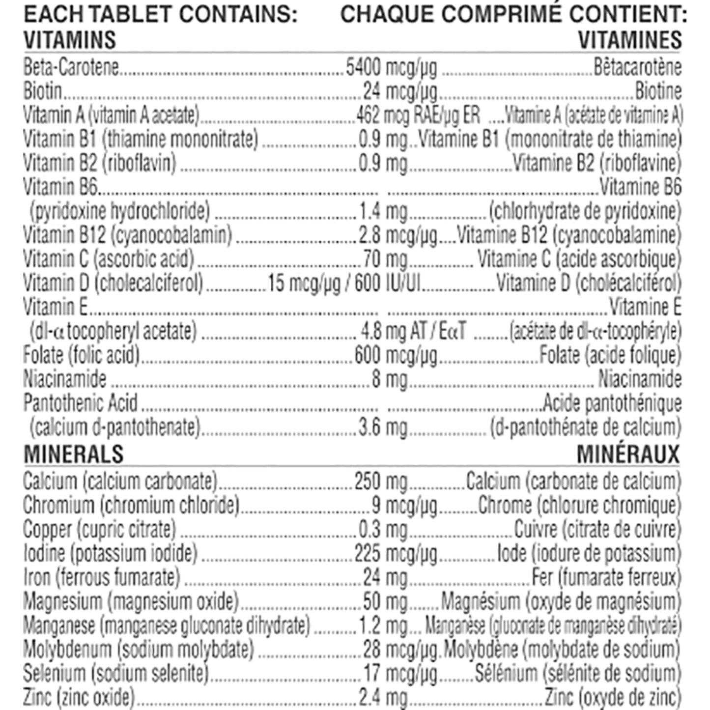 NESTLÉ Materna Prenatal Multivitamin Supplement | Folic Acid | 100 Tablets - Available at All In One Marketplace Canada