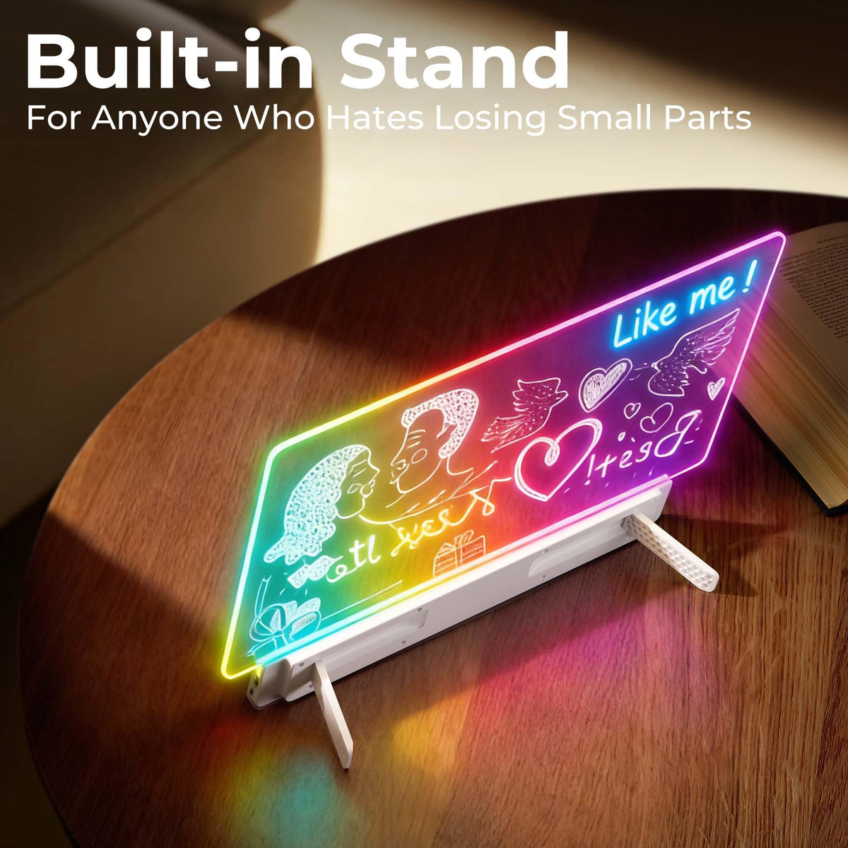 16 Inch Rechargeable LED Drawing Board for Kids, LED Note Board with Colors 🍁 All In One Marketplace Canada