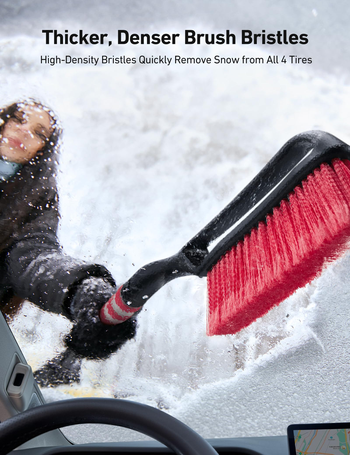 AstroAI 27" 2-in-1 Detachable Snow Brush & Ice Scrapers for Car Windshield 🍁 All In One Marketplace Canada