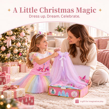 Meland 5-in-1 Princess Dress Up for Girls with Bag, Costume Gift Ages 3-8 🍁 All In One Marketplace Canada