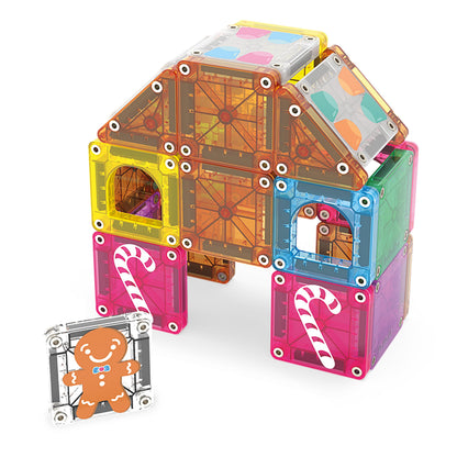 Magna-Tiles microMAGS 24-Piece Gingerbread House Travel Set, The Original Magnetic Building Brand 🍁 All In One Marketplace Canada