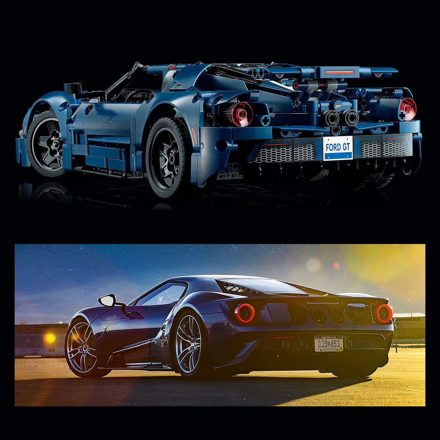 LEGO Technic 2022 Ford GT 42154 Car Model Kit for Adults to Build, Collectible Set, 1:12 Scale Supercar with Authentic Features, Gift Idea That Fuels Creativity and Imagination LEGO