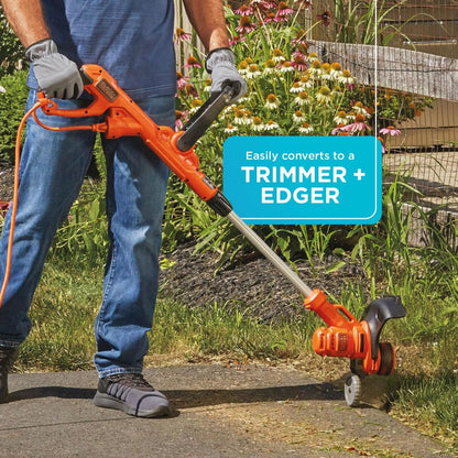 BLACK+DECKER Electric Lawn Mower, String Trimmer, Edger, 3-in-1, Corded (BESTA512CM) BLACK+DECKER