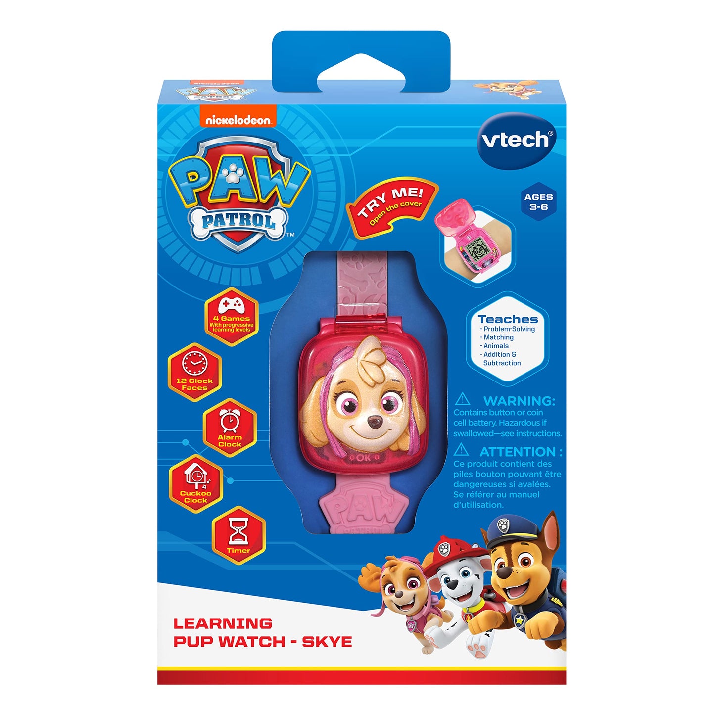 VTech PAW Patrol Learning Pup Watch - Skye (English Version) 🍁 All In One Marketplace Canada