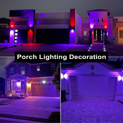 U4GLORY Purple LED Light Bulbs - 9W(60W Equivalent) Soft Violet Glow, A19 Bulb with E26 Base, Non-Dimmable Purple Light Bulb for Indoor/Outdoor Use, Halloween, Christmas, Porch, Parties(4-Pack) 🍁 All In One Marketplace Canada