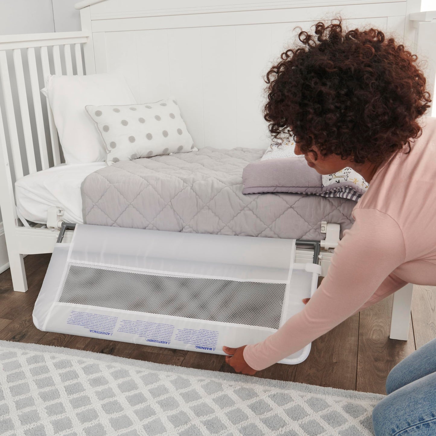 Regalo Swing Down Crib Rail, with Reinforced Anchor Safety System