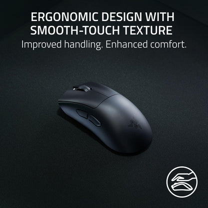 Razer DeathAdder V3 HyperSpeed Wireless Gaming Mouse: 55g Lightweight - USB C Charging - Up to 100 Hr Battery - Advanced 26K Optical Sensor - Gen 3 Optical Switches - 8 Programmable Controls - Black 🍁 All In One Marketplace Canada