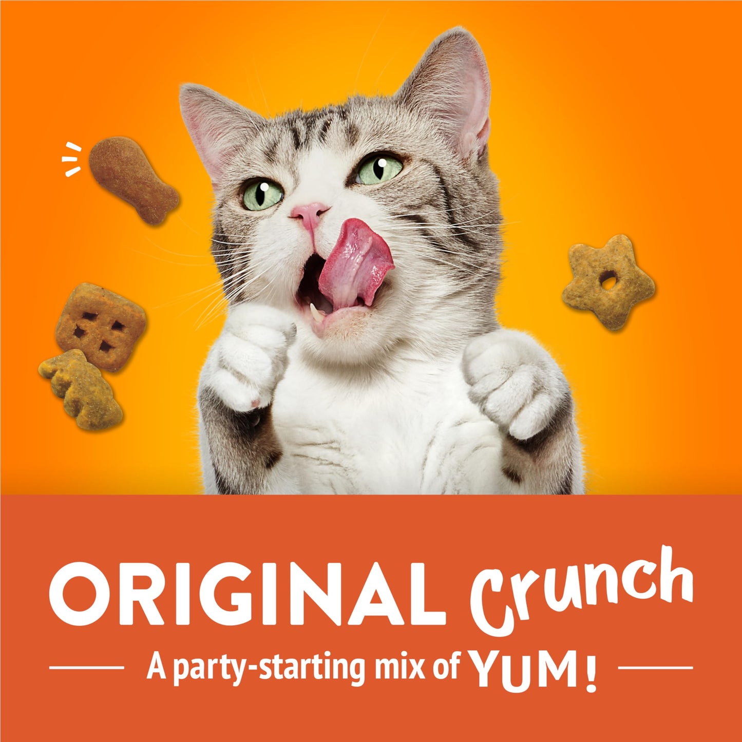 Friskies Party Mix Cat Treats, Original Crunch Chicken 510g (3 Pack) Friskies