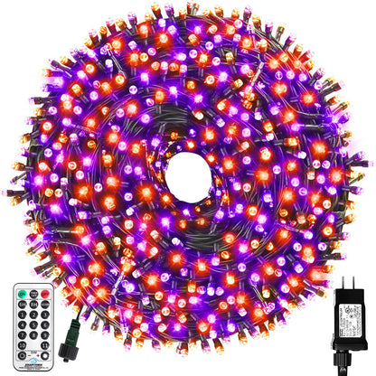MZD8391 105FT 300LED Halloween Light, Orange Purple Christmas Light 🍁 All In One Marketplace Canada