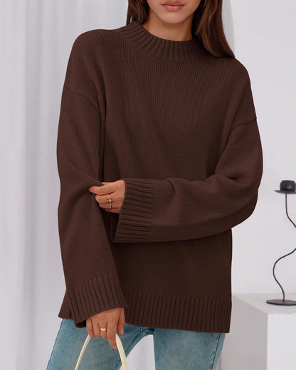 BTFBM Sweaters For Women Crewneck Long Sleeve Loose Knit Pullover Tops 🍁 All In One Marketplace Canada