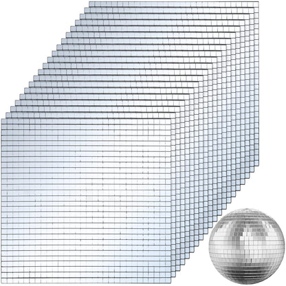 SOUJOY 36000 Pieces Mirror Mosaic Tiles, 5 x 5 mm Self Adhesive Mirror Stickers, Real Glass Mini Square Mirrors, Disco Ball Stickers for Crafts DIY Home Decorations, Christmas 🍁 All In One Marketplace Canada